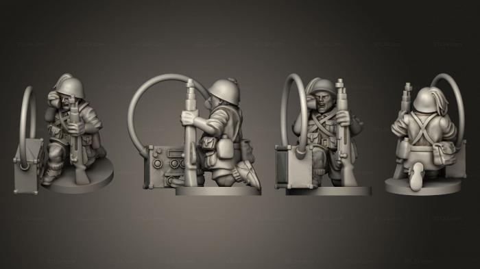 Military figurines (RADIO OPERATOR 11, STKW_11212) 3D models for cnc