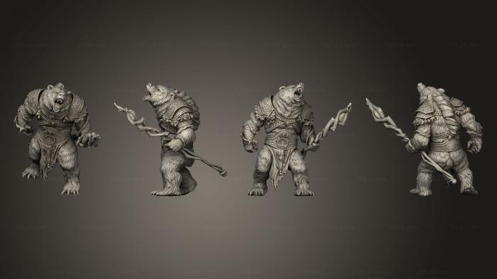 Military figurines (rafinus ursa werebear, STKW_11216) 3D models for cnc