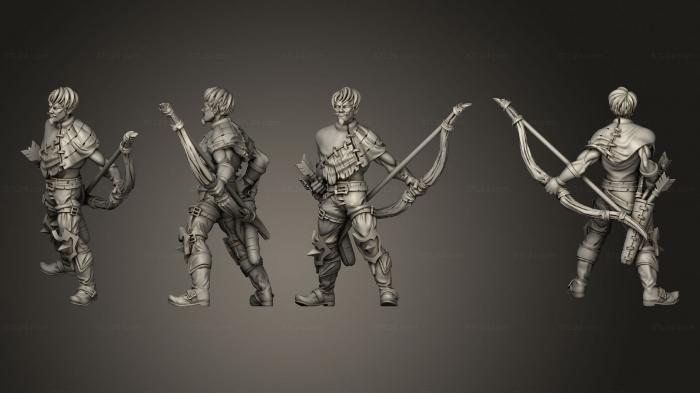 Military figurines (Ranger Bandit Bow B, STKW_11242) 3D models for cnc