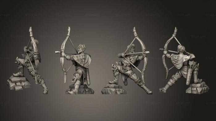 Military figurines (Ranger Bandit Bow C, STKW_11243) 3D models for cnc