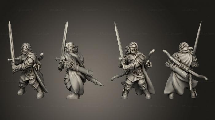 Military figurines (Ranger 01, STKW_11247) 3D models for cnc