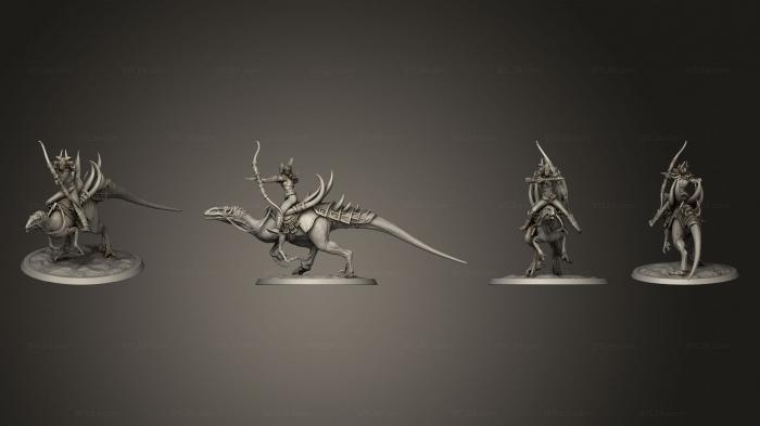 Military figurines (Raptor Run Archer 02, STKW_11261) 3D models for cnc
