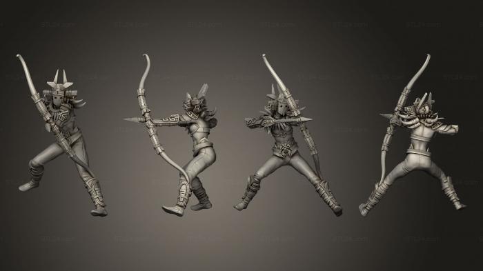 Military figurines (Raptor Run Archer, STKW_11262) 3D models for cnc