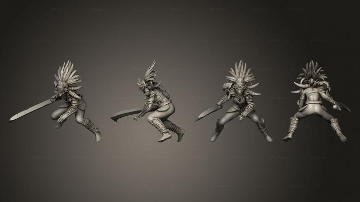 Military figurines (Raptor Run Sword, STKW_11268) 3D models for cnc