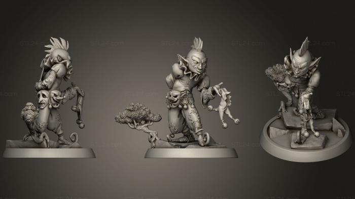 Military figurines (Goblin Jester, STKW_1127) 3D models for cnc