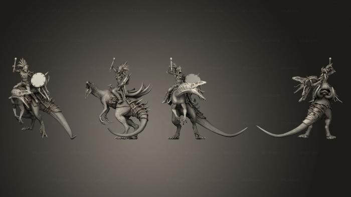 Military figurines (Raptor Scream Left Full Drum, STKW_11271) 3D models for cnc