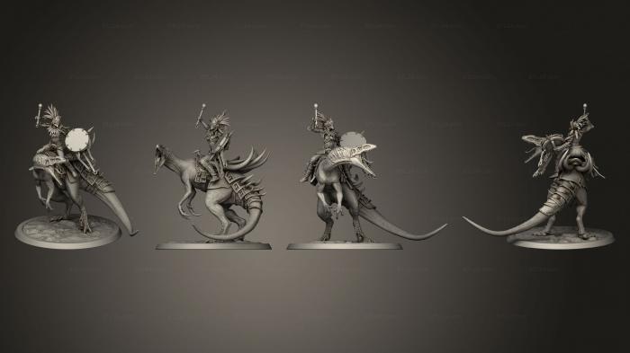 Military figurines (Raptor Walk Drummer 01, STKW_11274) 3D models for cnc
