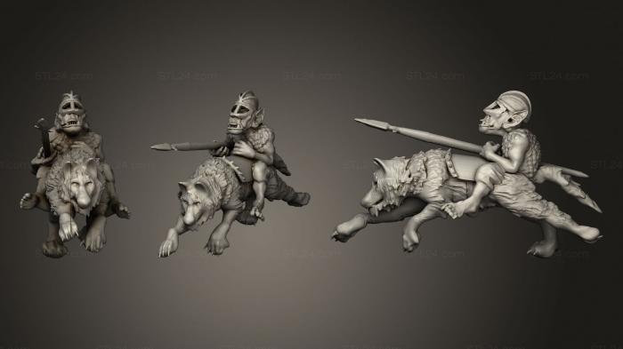 Military figurines (Goblin Knight, STKW_1128) 3D models for cnc
