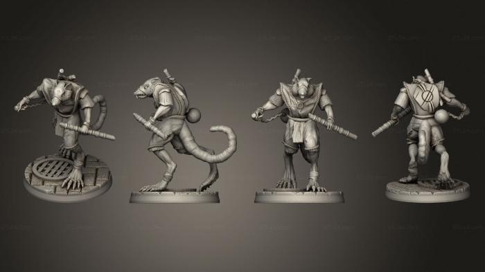 Military figurines (rat 1, STKW_11288) 3D models for cnc