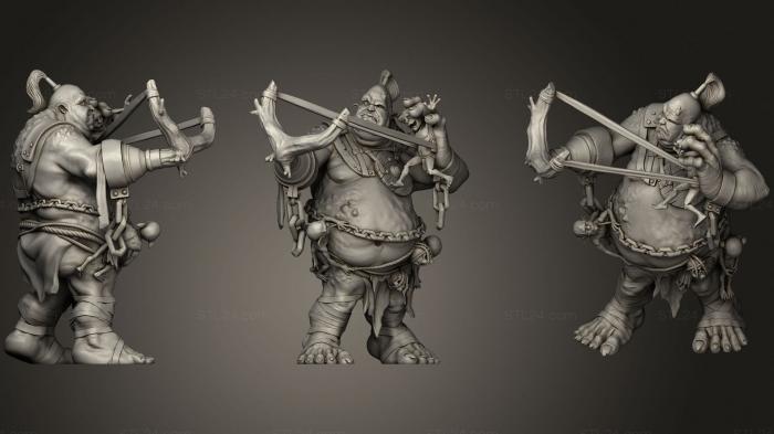 Military figurines (Goblin Launcher Ogre, STKW_1129) 3D models for cnc