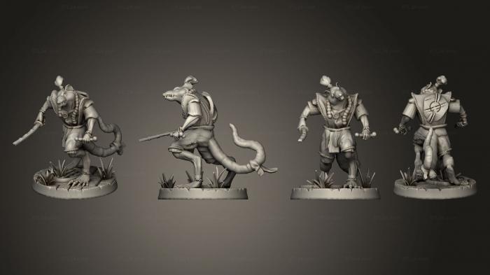 Military figurines (rat 3, STKW_11290) 3D models for cnc