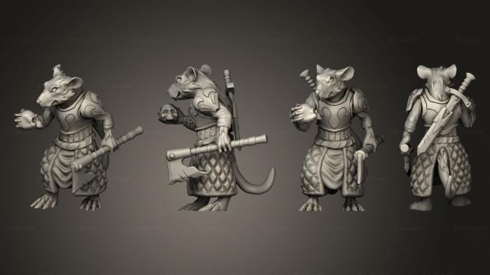 Military figurines (Rat Executioner, STKW_11293) 3D models for cnc