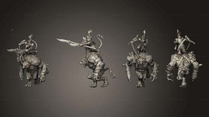 Military figurines (Rat Ogre Chieftain, STKW_11299) 3D models for cnc