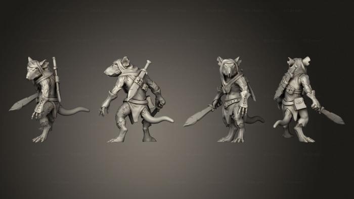 Military figurines (Rat Vagabond, STKW_11301) 3D models for cnc