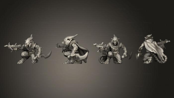 Military figurines (Ratfolk Assasin 02, STKW_11306) 3D models for cnc