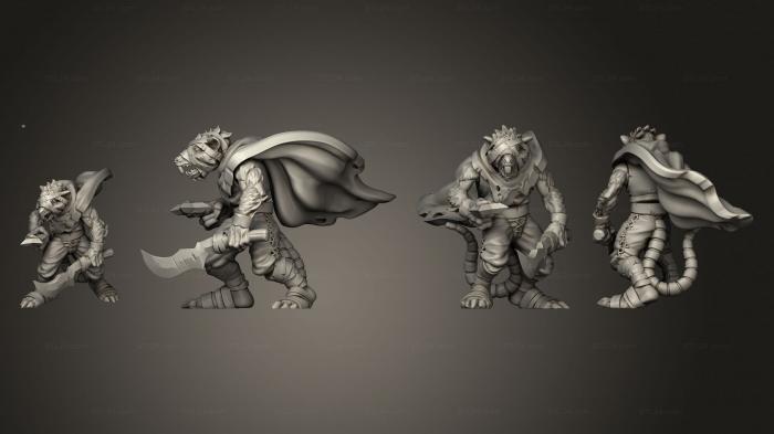 Military figurines (Ratfolk Assasin 04, STKW_11308) 3D models for cnc