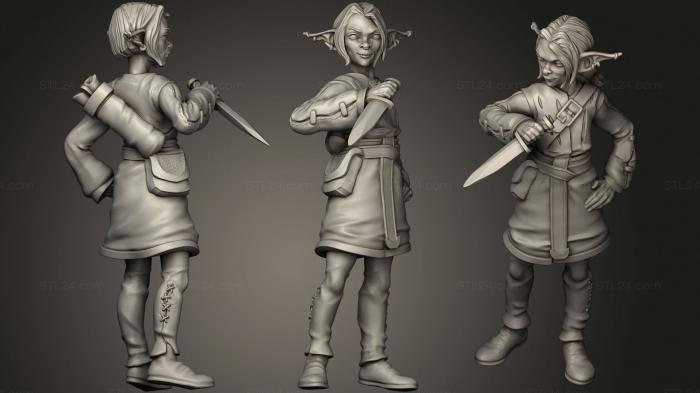 Military figurines (Goblin Rogue Nulsai, STKW_1131) 3D models for cnc