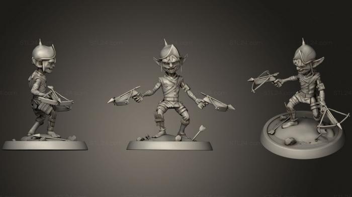 Military figurines (Goblin Sharpshooter, STKW_1132) 3D models for cnc
