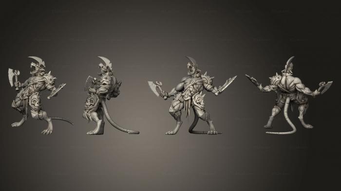 Military figurines (Ravager Warriors, STKW_11337) 3D models for cnc