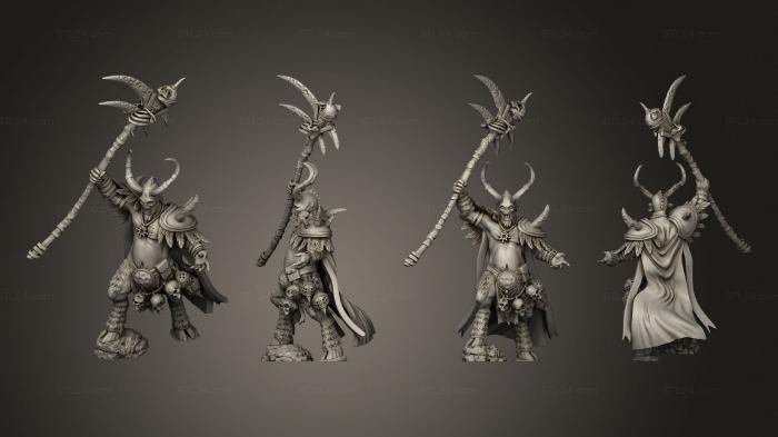 Military figurines (Raven Twin Mongrel Shaman, STKW_11343) 3D models for cnc