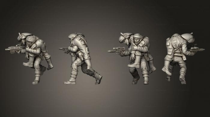 Military figurines (Rebel medics 1 001, STKW_11354) 3D models for cnc