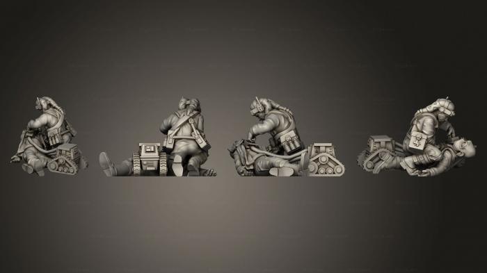 Military figurines (Rebel medics 1 004, STKW_11357) 3D models for cnc