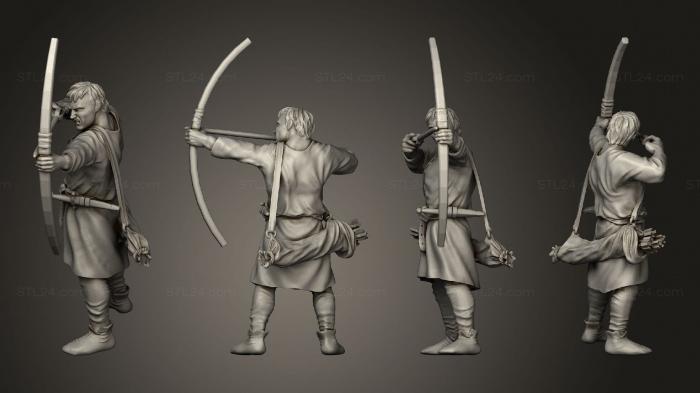 Military figurines (Reconquer Archer 01, STKW_11371) 3D models for cnc