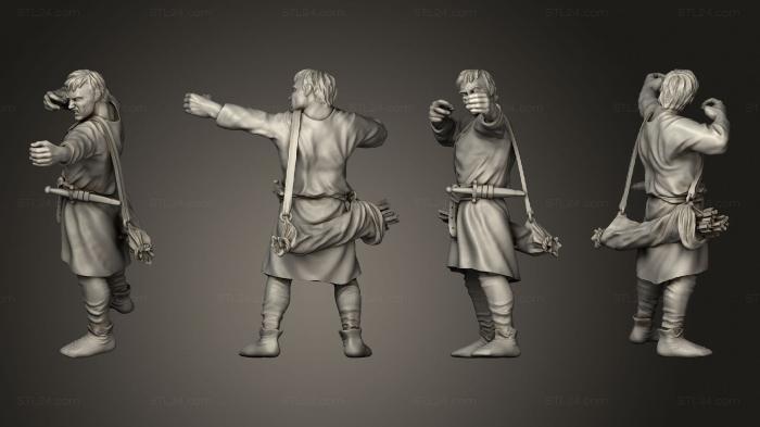 Military figurines (Reconquer Archer 05, STKW_11375) 3D models for cnc