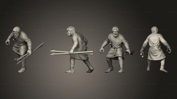 Military figurines (Reconquer Archer 09, STKW_11379) 3D models for cnc