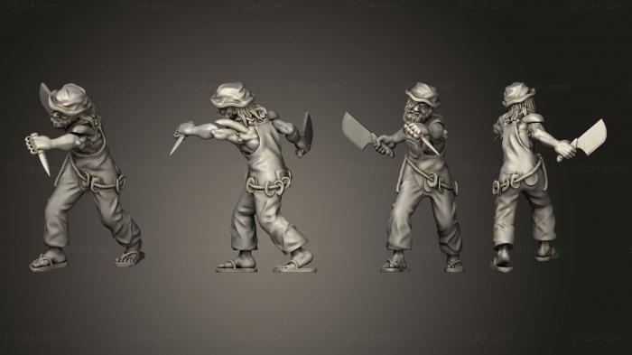 Military figurines (Redneck Survivors generic 04, STKW_11402) 3D models for cnc