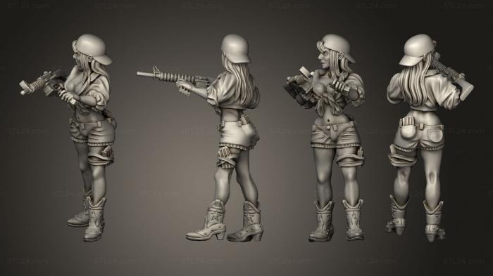 Military figurines (Redneck Survivors generic 06, STKW_11404) 3D models for cnc