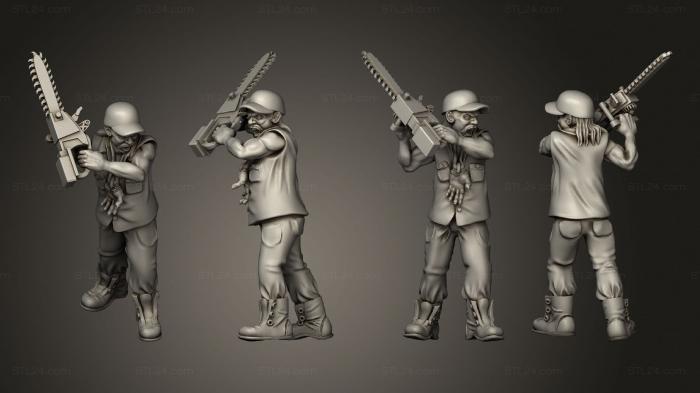 Military figurines (Redneck Survivors generic 10, STKW_11408) 3D models for cnc
