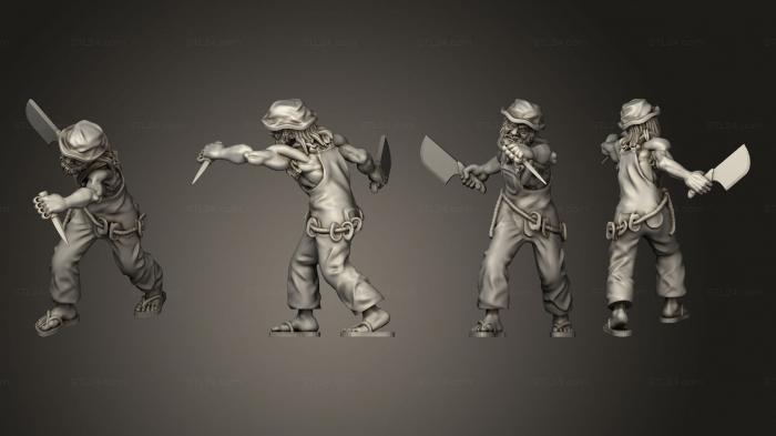 Military figurines (Redneck Survivors generic 14, STKW_11412) 3D models for cnc