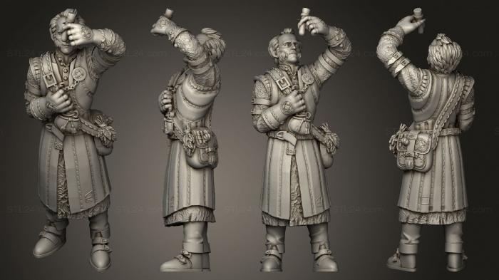 Military figurines (Regis Vampire And Alchemist, STKW_11417) 3D models for cnc