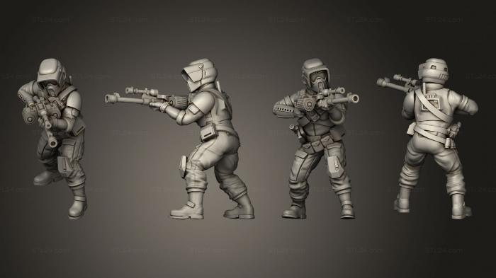 Military figurines (remnant 01, STKW_11419) 3D models for cnc