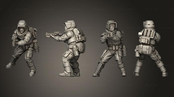 Military figurines (remnant 08, STKW_11426) 3D models for cnc