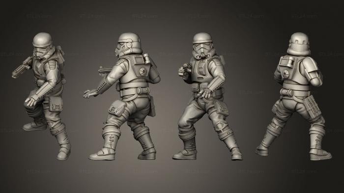 Military figurines (remnant 14, STKW_11432) 3D models for cnc