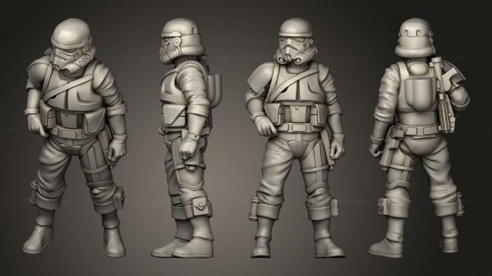 Military figurines (remnant 20, STKW_11438) 3D models for cnc