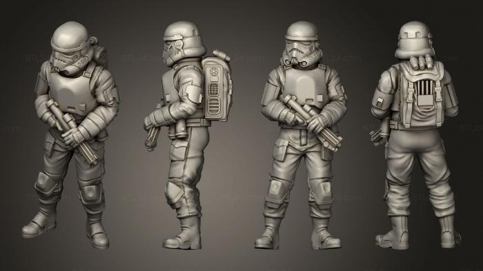 Military figurines (remnant 24, STKW_11442) 3D models for cnc