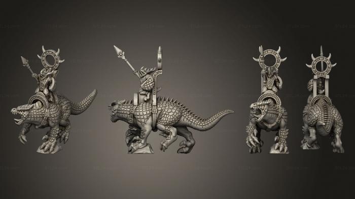 Military figurines (reptilian behemosaur 2, STKW_11451) 3D models for cnc