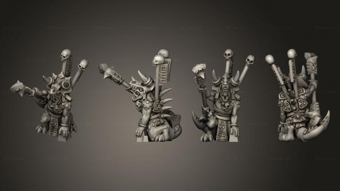 Military figurines (reptilian hero on foot v 3, STKW_11479) 3D models for cnc