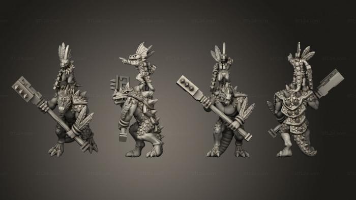 Military figurines (Reptilian Hero on Hulk, STKW_11481) 3D models for cnc