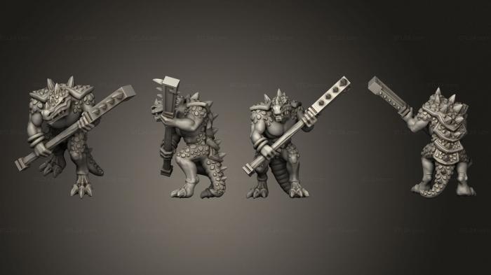 Military figurines (reptilian hulk 01, STKW_11484) 3D models for cnc
