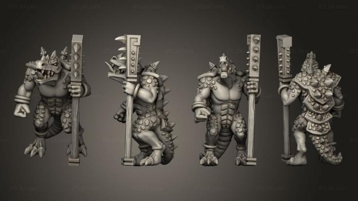 Military figurines (reptilian hulk 02, STKW_11485) 3D models for cnc