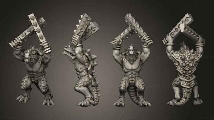 Military figurines (reptilian hulk 07, STKW_11490) 3D models for cnc