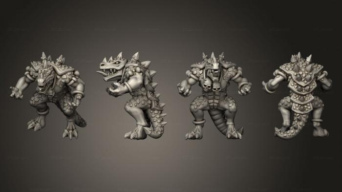 Military figurines (reptilian hulk 09, STKW_11492) 3D models for cnc