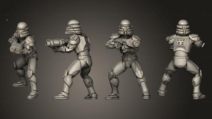 Military figurines (Republic Commando 2, STKW_11548) 3D models for cnc