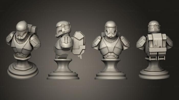 Military figurines (Republic Commando, STKW_11554) 3D models for cnc