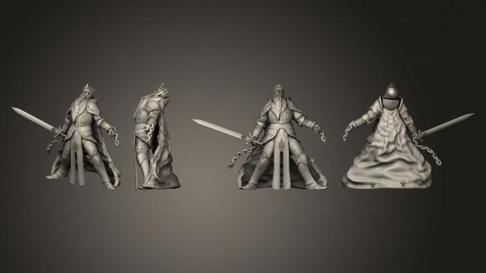 Military figurines (Revenant King Fighting, STKW_11557) 3D models for cnc