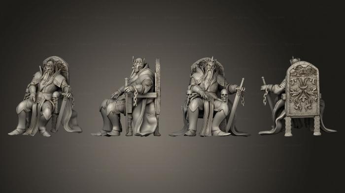 Military figurines (Revenant King Throne, STKW_11558) 3D models for cnc